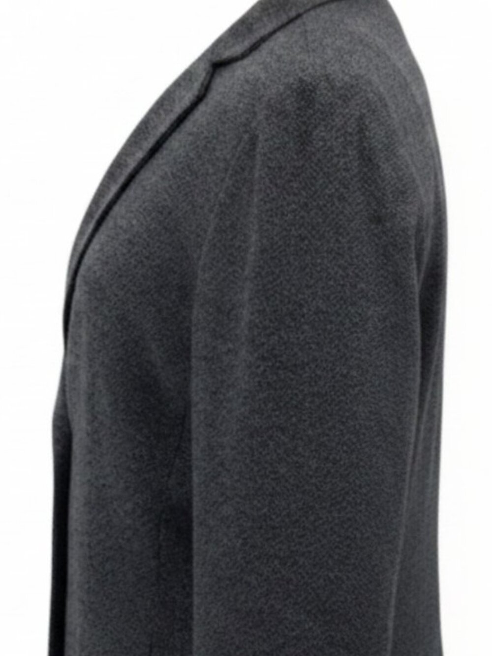 Tahari Grey One Button Herringbone Blazer - Picture 6 of 13